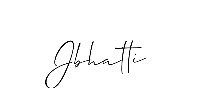 Jbhatti stylish signature style. Best Handwritten Sign (Allison_Script) for my name. Handwritten Signature Collection Ideas for my name Jbhatti. Jbhatti signature style 2 images and pictures png