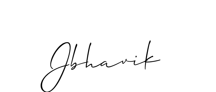 Allison_Script is a professional signature style that is perfect for those who want to add a touch of class to their signature. It is also a great choice for those who want to make their signature more unique. Get Jbhavik name to fancy signature for free. Jbhavik signature style 2 images and pictures png