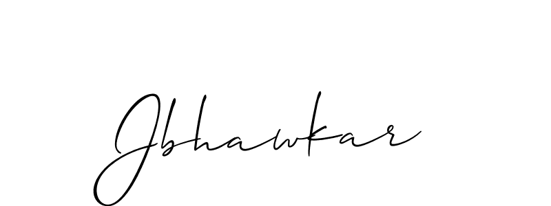 How to make Jbhawkar signature? Allison_Script is a professional autograph style. Create handwritten signature for Jbhawkar name. Jbhawkar signature style 2 images and pictures png