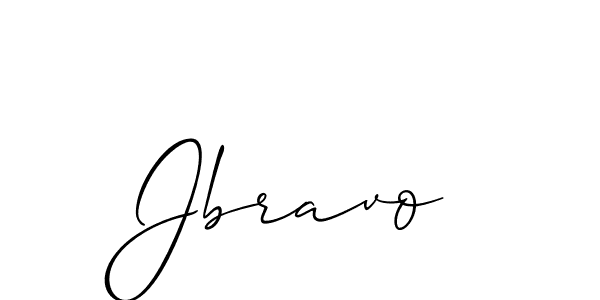 How to make Jbravo signature? Allison_Script is a professional autograph style. Create handwritten signature for Jbravo name. Jbravo signature style 2 images and pictures png