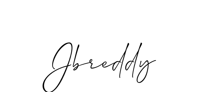 It looks lik you need a new signature style for name Jbreddy. Design unique handwritten (Allison_Script) signature with our free signature maker in just a few clicks. Jbreddy signature style 2 images and pictures png
