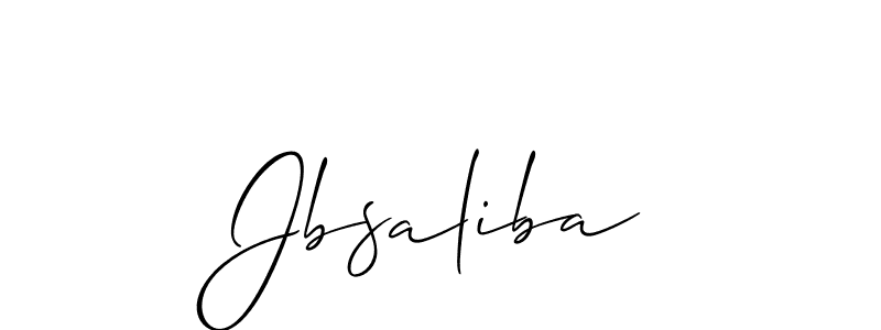 Make a beautiful signature design for name Jbsaliba. With this signature (Allison_Script) style, you can create a handwritten signature for free. Jbsaliba signature style 2 images and pictures png