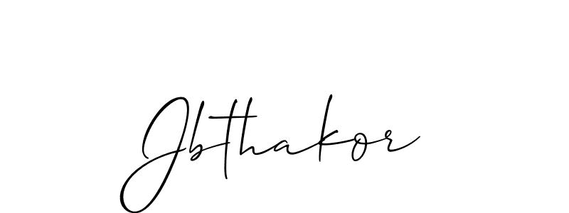if you are searching for the best signature style for your name Jbthakor. so please give up your signature search. here we have designed multiple signature styles  using Allison_Script. Jbthakor signature style 2 images and pictures png