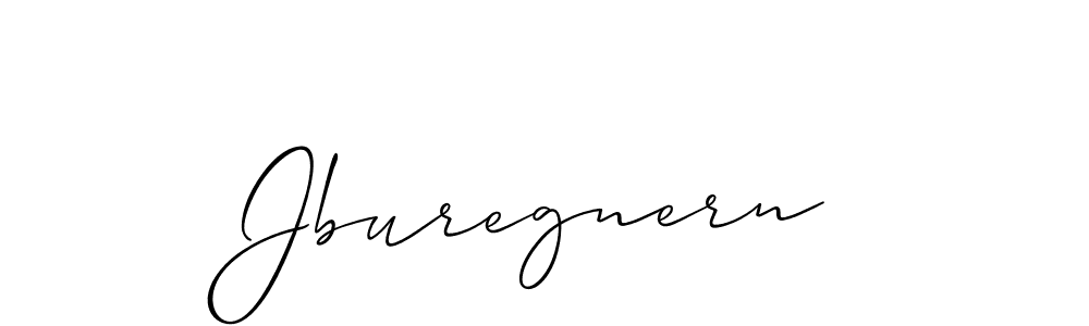 Use a signature maker to create a handwritten signature online. With this signature software, you can design (Allison_Script) your own signature for name Jburegnern. Jburegnern signature style 2 images and pictures png