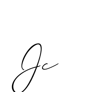 Create a beautiful signature design for name Jc . With this signature (Allison_Script) fonts, you can make a handwritten signature for free. Jc  signature style 2 images and pictures png