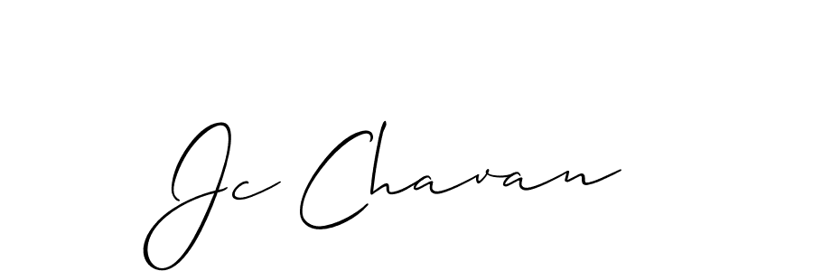 It looks lik you need a new signature style for name Jc Chavan. Design unique handwritten (Allison_Script) signature with our free signature maker in just a few clicks. Jc Chavan signature style 2 images and pictures png