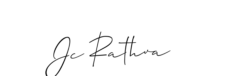 Best and Professional Signature Style for Jc Rathva. Allison_Script Best Signature Style Collection. Jc Rathva signature style 2 images and pictures png