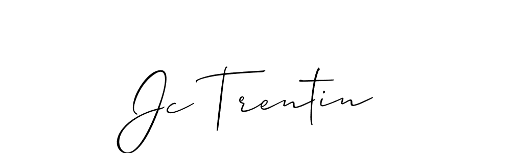 Best and Professional Signature Style for Jc Trentin. Allison_Script Best Signature Style Collection. Jc Trentin signature style 2 images and pictures png