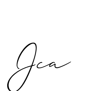 You should practise on your own different ways (Allison_Script) to write your name (Jca) in signature. don't let someone else do it for you. Jca signature style 2 images and pictures png