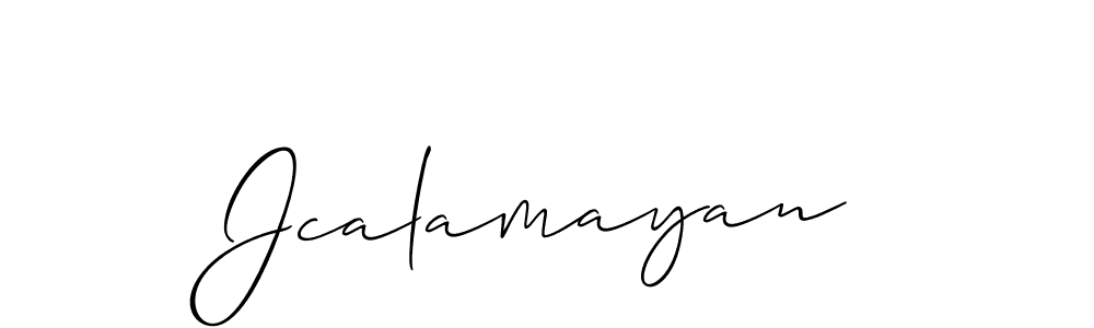 Also You can easily find your signature by using the search form. We will create Jcalamayan name handwritten signature images for you free of cost using Allison_Script sign style. Jcalamayan signature style 2 images and pictures png