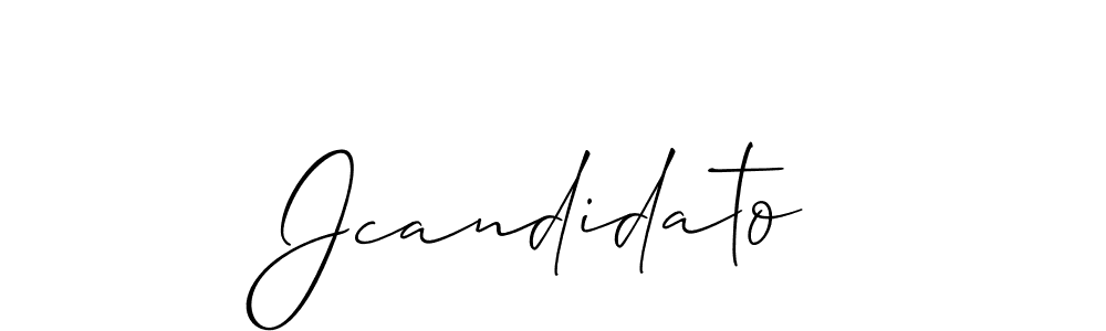 Also You can easily find your signature by using the search form. We will create Jcandidato name handwritten signature images for you free of cost using Allison_Script sign style. Jcandidato signature style 2 images and pictures png