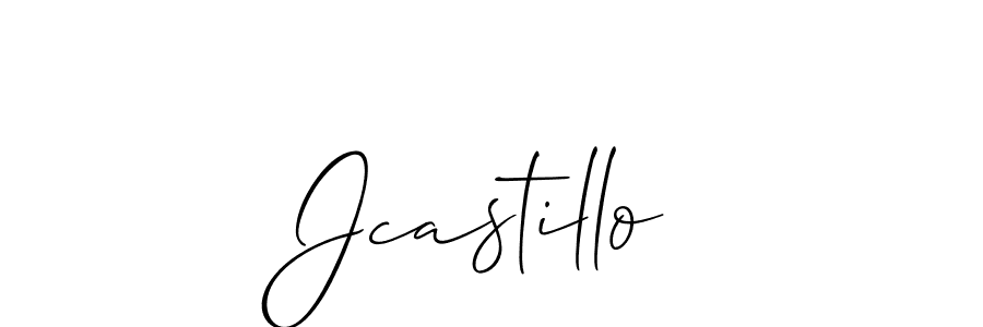 How to make Jcastillo signature? Allison_Script is a professional autograph style. Create handwritten signature for Jcastillo name. Jcastillo signature style 2 images and pictures png