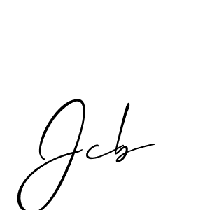 Also we have Jcb name is the best signature style. Create professional handwritten signature collection using Allison_Script autograph style. Jcb signature style 2 images and pictures png