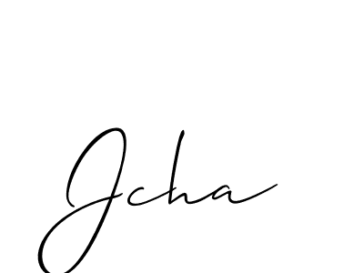 Jcha stylish signature style. Best Handwritten Sign (Allison_Script) for my name. Handwritten Signature Collection Ideas for my name Jcha. Jcha signature style 2 images and pictures png