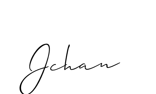 if you are searching for the best signature style for your name Jchan. so please give up your signature search. here we have designed multiple signature styles  using Allison_Script. Jchan signature style 2 images and pictures png