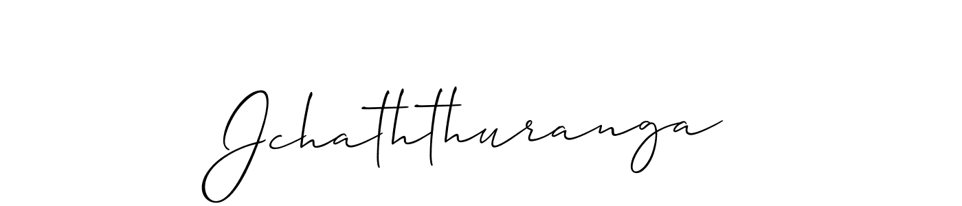 Use a signature maker to create a handwritten signature online. With this signature software, you can design (Allison_Script) your own signature for name Jchaththuranga. Jchaththuranga signature style 2 images and pictures png