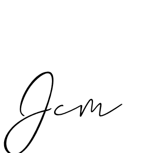 You should practise on your own different ways (Allison_Script) to write your name (Jcm) in signature. don't let someone else do it for you. Jcm signature style 2 images and pictures png