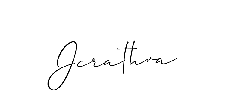 Once you've used our free online signature maker to create your best signature Allison_Script style, it's time to enjoy all of the benefits that Jcrathva name signing documents. Jcrathva signature style 2 images and pictures png