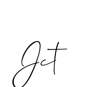 Also we have Jct name is the best signature style. Create professional handwritten signature collection using Allison_Script autograph style. Jct signature style 2 images and pictures png