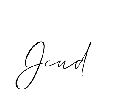 Create a beautiful signature design for name Jcud. With this signature (Allison_Script) fonts, you can make a handwritten signature for free. Jcud signature style 2 images and pictures png