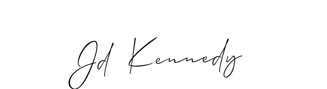 How to make Jd  Kennedy name signature. Use Allison_Script style for creating short signs online. This is the latest handwritten sign. Jd  Kennedy signature style 2 images and pictures png