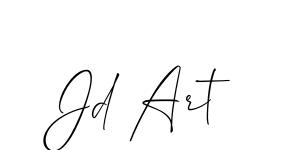 Use a signature maker to create a handwritten signature online. With this signature software, you can design (Allison_Script) your own signature for name Jd Art. Jd Art signature style 2 images and pictures png