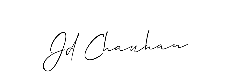 It looks lik you need a new signature style for name Jd Chauhan. Design unique handwritten (Allison_Script) signature with our free signature maker in just a few clicks. Jd Chauhan signature style 2 images and pictures png