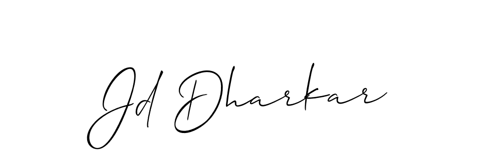 Similarly Allison_Script is the best handwritten signature design. Signature creator online .You can use it as an online autograph creator for name Jd Dharkar. Jd Dharkar signature style 2 images and pictures png