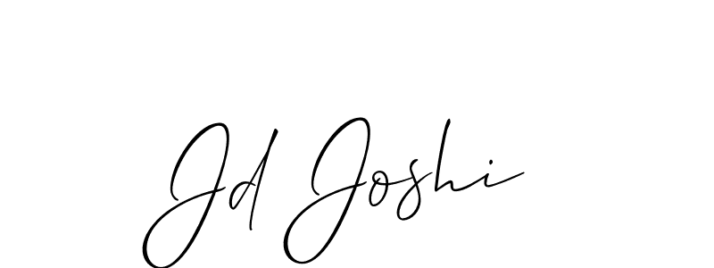 It looks lik you need a new signature style for name Jd Joshi. Design unique handwritten (Allison_Script) signature with our free signature maker in just a few clicks. Jd Joshi signature style 2 images and pictures png