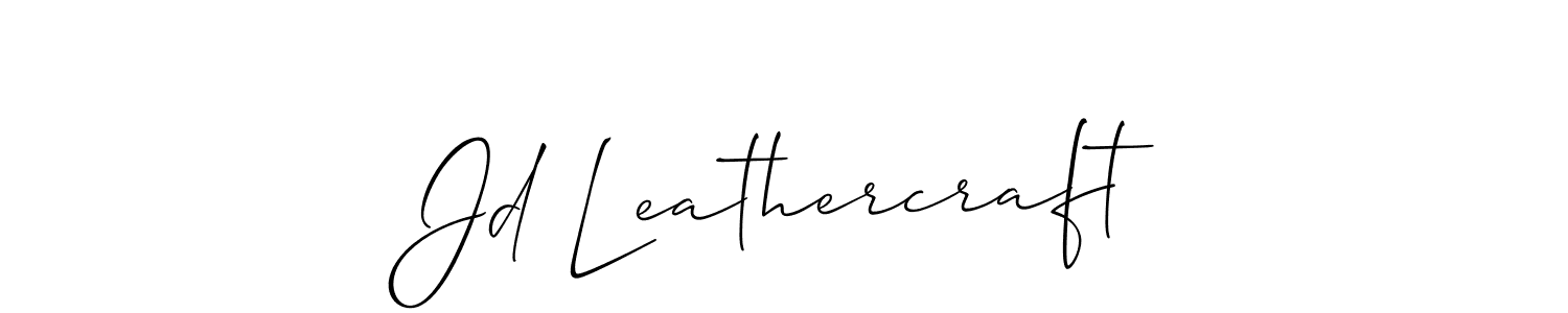 Use a signature maker to create a handwritten signature online. With this signature software, you can design (Allison_Script) your own signature for name Jd Leathercraft. Jd Leathercraft signature style 2 images and pictures png
