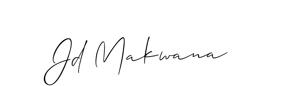 How to Draw Jd Makwana signature style? Allison_Script is a latest design signature styles for name Jd Makwana. Jd Makwana signature style 2 images and pictures png