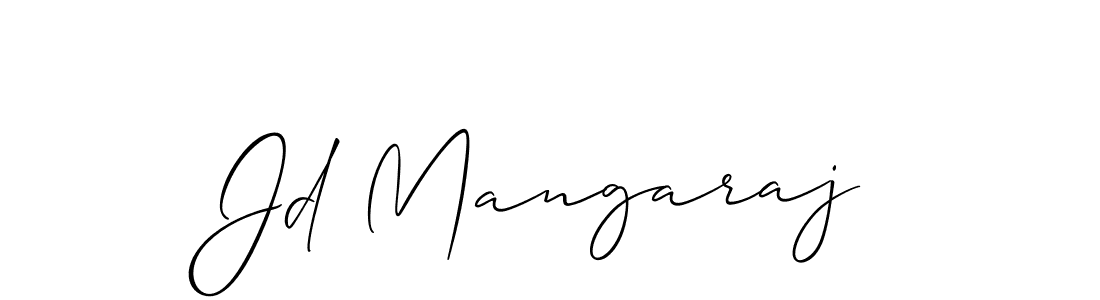 Also we have Jd Mangaraj name is the best signature style. Create professional handwritten signature collection using Allison_Script autograph style. Jd Mangaraj signature style 2 images and pictures png