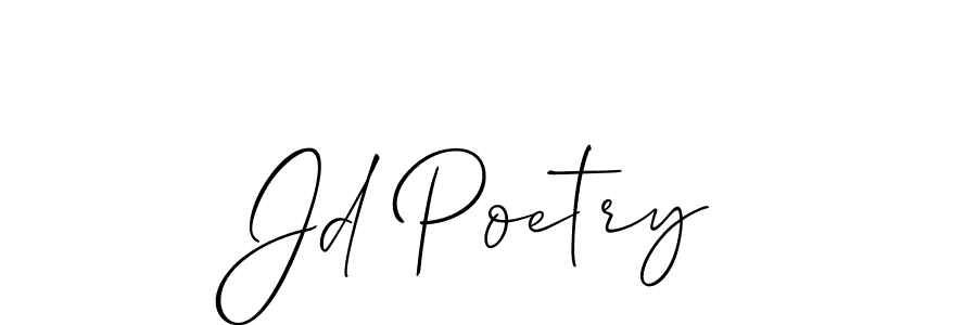 This is the best signature style for the Jd Poetry name. Also you like these signature font (Allison_Script). Mix name signature. Jd Poetry signature style 2 images and pictures png