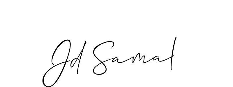 How to make Jd Samal signature? Allison_Script is a professional autograph style. Create handwritten signature for Jd Samal name. Jd Samal signature style 2 images and pictures png