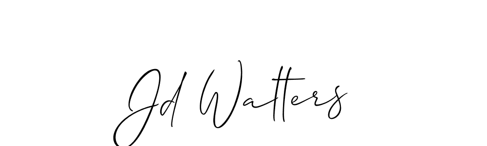 This is the best signature style for the Jd Walters name. Also you like these signature font (Allison_Script). Mix name signature. Jd Walters signature style 2 images and pictures png