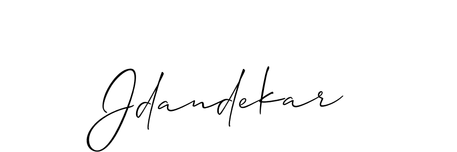 You should practise on your own different ways (Allison_Script) to write your name (Jdandekar) in signature. don't let someone else do it for you. Jdandekar signature style 2 images and pictures png