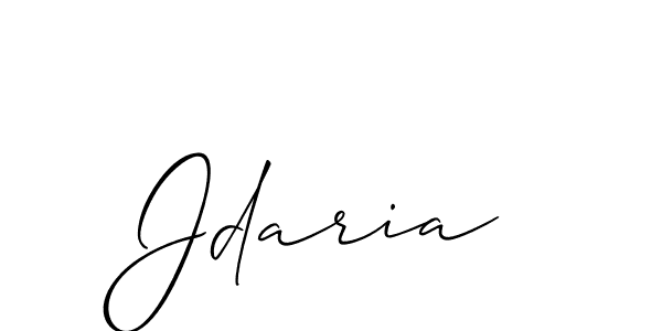 Also we have Jdaria name is the best signature style. Create professional handwritten signature collection using Allison_Script autograph style. Jdaria signature style 2 images and pictures png