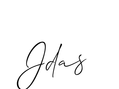 You should practise on your own different ways (Allison_Script) to write your name (Jdas) in signature. don't let someone else do it for you. Jdas signature style 2 images and pictures png