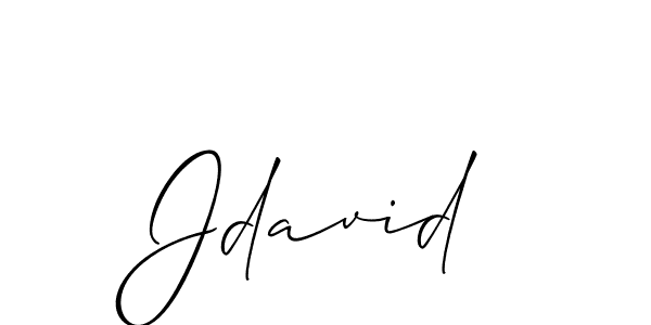 How to Draw Jdavid signature style? Allison_Script is a latest design signature styles for name Jdavid. Jdavid signature style 2 images and pictures png