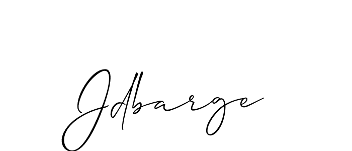 Design your own signature with our free online signature maker. With this signature software, you can create a handwritten (Allison_Script) signature for name Jdbarge. Jdbarge signature style 2 images and pictures png