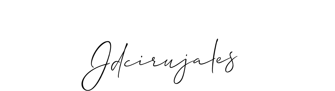 Design your own signature with our free online signature maker. With this signature software, you can create a handwritten (Allison_Script) signature for name Jdcirujales. Jdcirujales signature style 2 images and pictures png