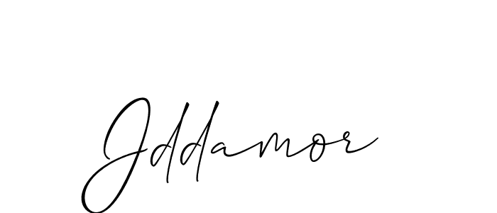 Use a signature maker to create a handwritten signature online. With this signature software, you can design (Allison_Script) your own signature for name Jddamor. Jddamor signature style 2 images and pictures png