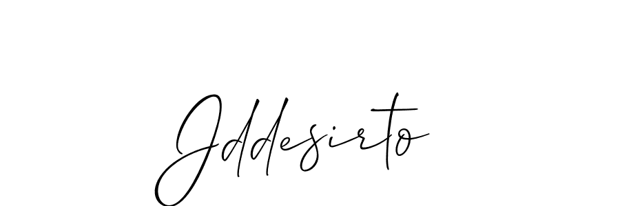 The best way (Allison_Script) to make a short signature is to pick only two or three words in your name. The name Jddesirto include a total of six letters. For converting this name. Jddesirto signature style 2 images and pictures png