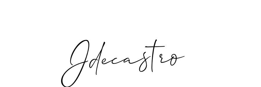 This is the best signature style for the Jdecastro name. Also you like these signature font (Allison_Script). Mix name signature. Jdecastro signature style 2 images and pictures png