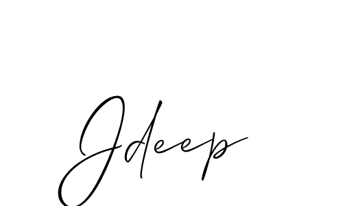 Allison_Script is a professional signature style that is perfect for those who want to add a touch of class to their signature. It is also a great choice for those who want to make their signature more unique. Get Jdeep name to fancy signature for free. Jdeep signature style 2 images and pictures png