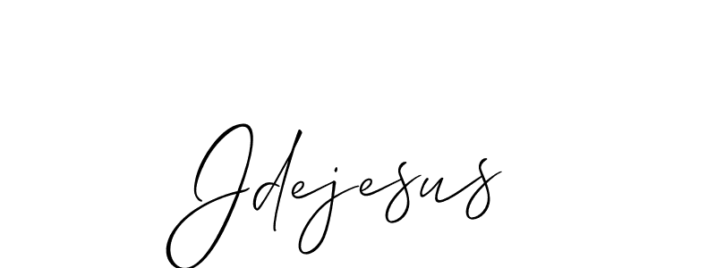 How to make Jdejesus name signature. Use Allison_Script style for creating short signs online. This is the latest handwritten sign. Jdejesus signature style 2 images and pictures png