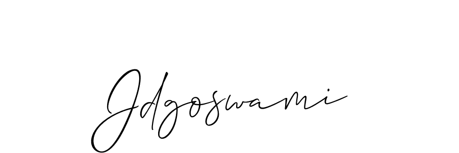 Create a beautiful signature design for name Jdgoswami. With this signature (Allison_Script) fonts, you can make a handwritten signature for free. Jdgoswami signature style 2 images and pictures png