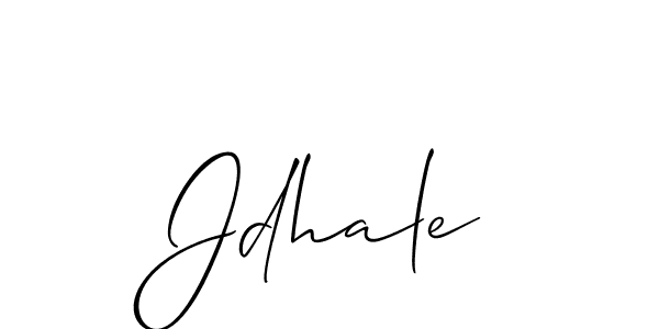 Use a signature maker to create a handwritten signature online. With this signature software, you can design (Allison_Script) your own signature for name Jdhale. Jdhale signature style 2 images and pictures png