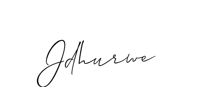 You should practise on your own different ways (Allison_Script) to write your name (Jdhurwe) in signature. don't let someone else do it for you. Jdhurwe signature style 2 images and pictures png