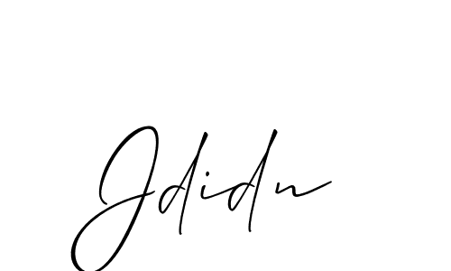 Make a beautiful signature design for name Jdidn. Use this online signature maker to create a handwritten signature for free. Jdidn signature style 2 images and pictures png